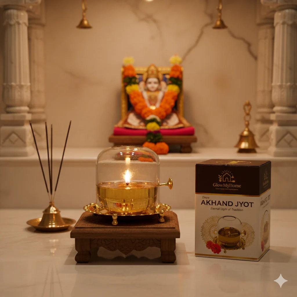 🪔 Akhand Jyot Diya - Brass