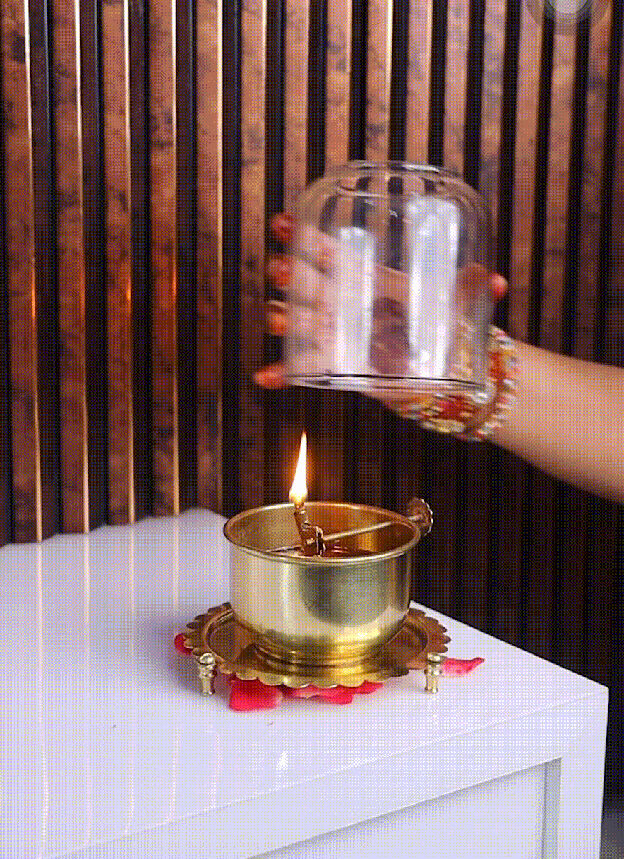 🪔 Akhand Jyot Diya - Brass