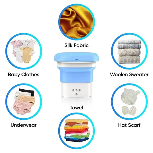 π Mini Folding Washing & Drying Machine