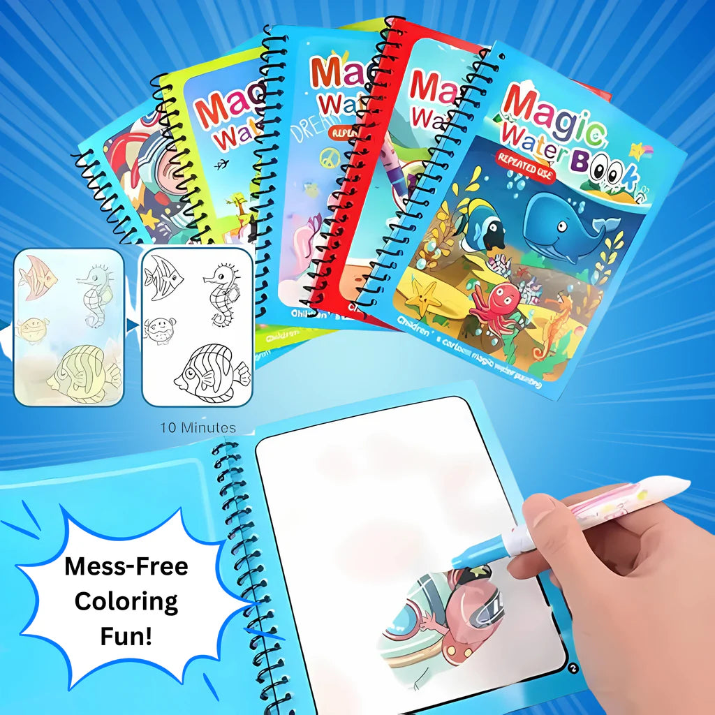 🪄 AquaMagic Reusable Coloring Book