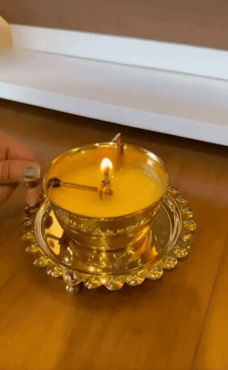 🪔 Akhand Jyot Diya - Brass