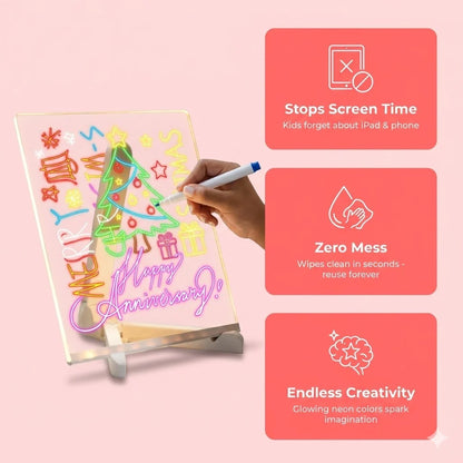 🌈 GlowWrite LED Doodle Board