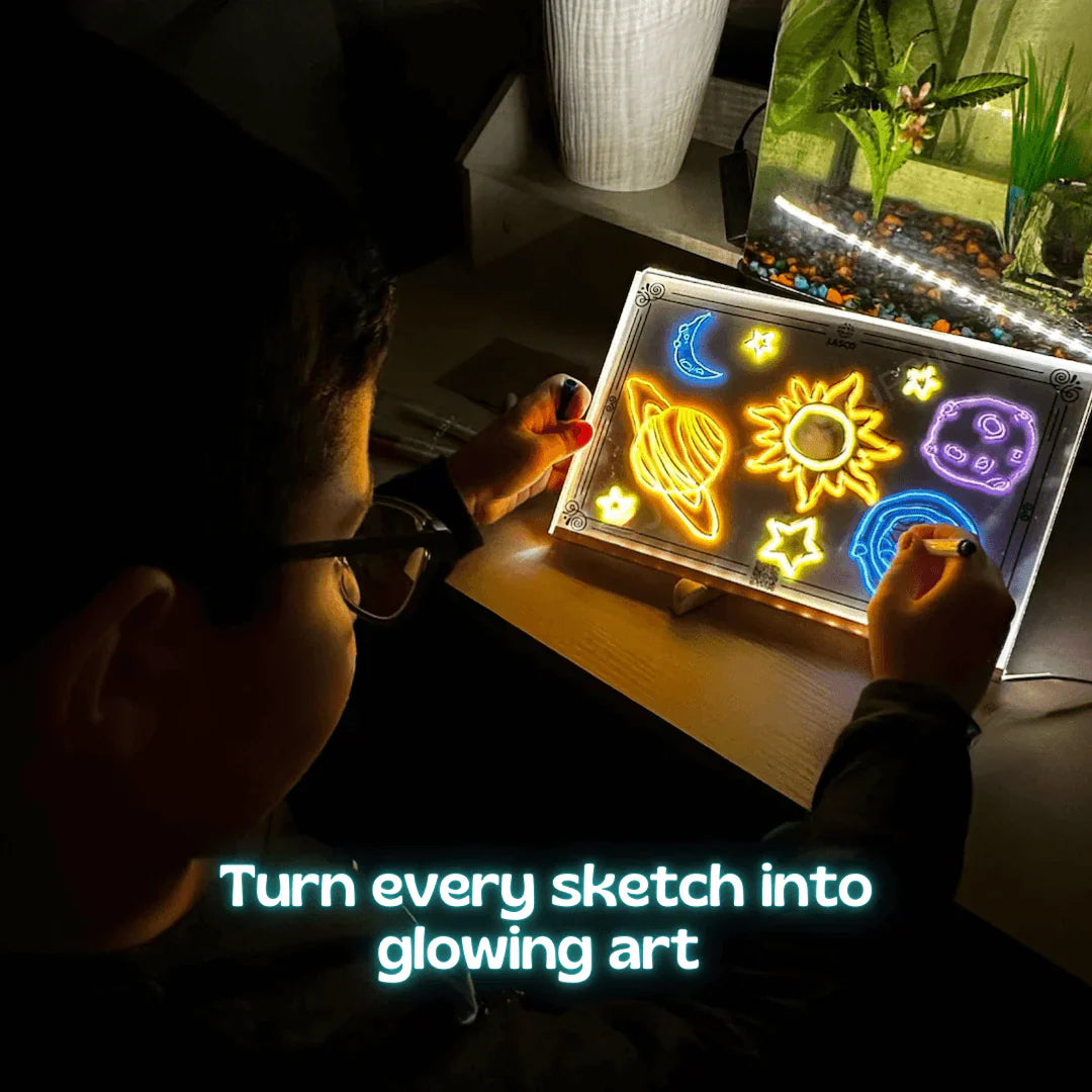 🌈 GlowWrite LED Doodle Board